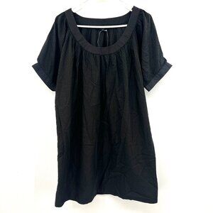 NWT French Connection 100% Cotton Black Sheath Dress Women's 8 $118 MSRP